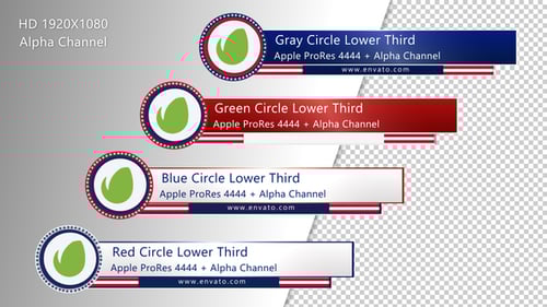 Circle Lower Third - USA Version