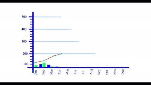 Business graph growing success. _09