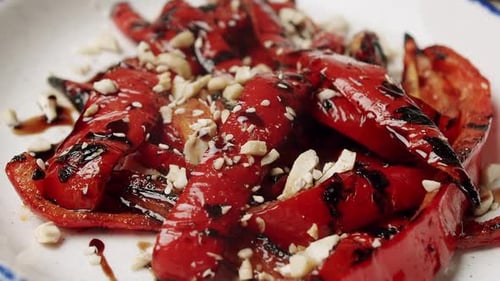 Grilled Red Peppers