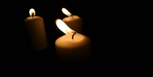 Candles Burning Brightly in the Night