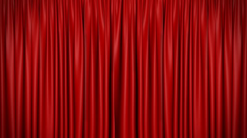 Elegant Red Curtain Stage Reveal Transition