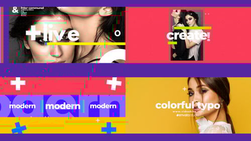 Minimal Color Typo Intro