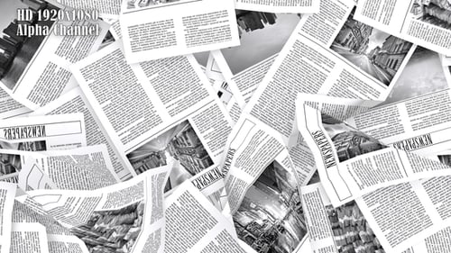 Grunge Newspaper Information Transition