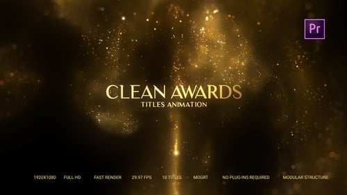 Golden Particles Award Titles – Mogrt