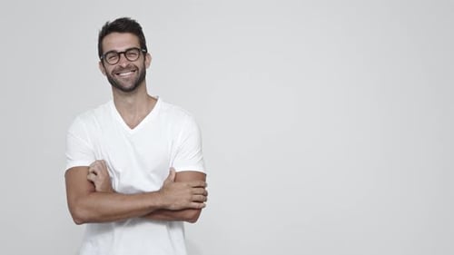 Brille Guy in Weiß