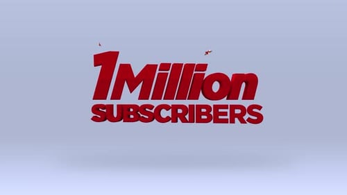 Dynamic 1 Million YouTube Subscribers Text Reveal