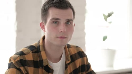 Man Reacting with Shock