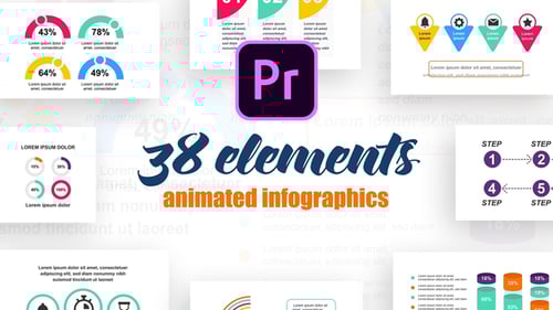 Animated Business Infographics Pack for Data Visualization