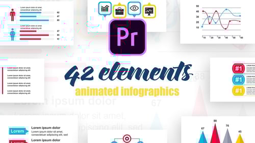 Statistic Infographics Vol.34 for Premiere Pro