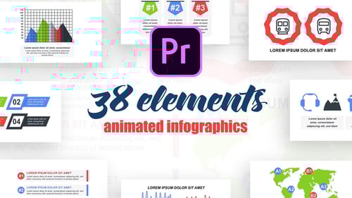 Animated Corporate Infographics for Business Presentations and Data Visualization