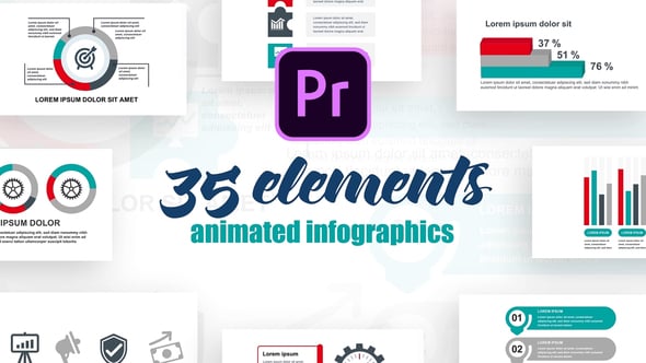 Business Infographics Vol.36 for Premiere Pro, Infographics ft ...