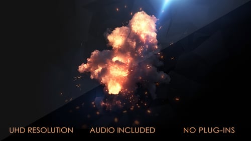 Dynamic Fire and Sparks Logo Reveal Animation