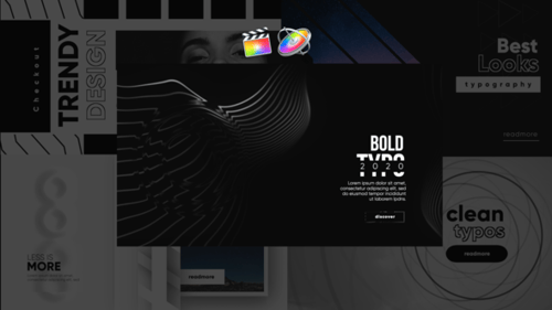 Monochrome Trendy Typography