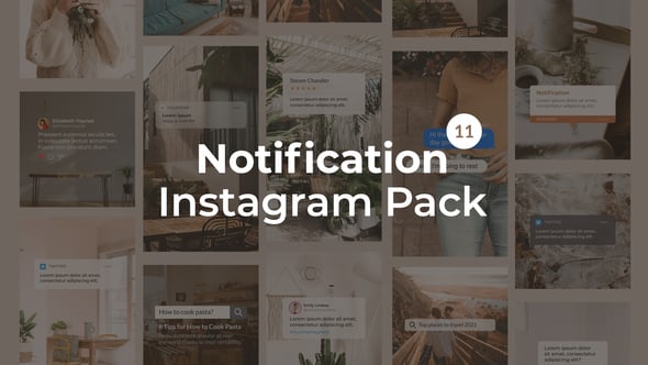 Notification Instagram Pack | Vertical and Square