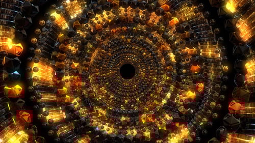 Gold And Black Tunnel