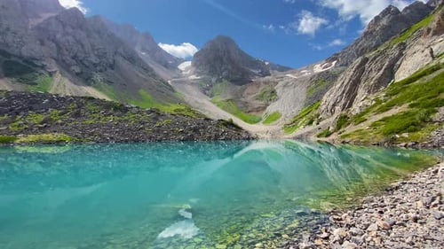 Beautiful Nature Norway Landscape with Mountain Lake
