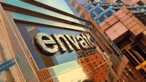 Dynamic Gold Metallic 3D Logo Reveal