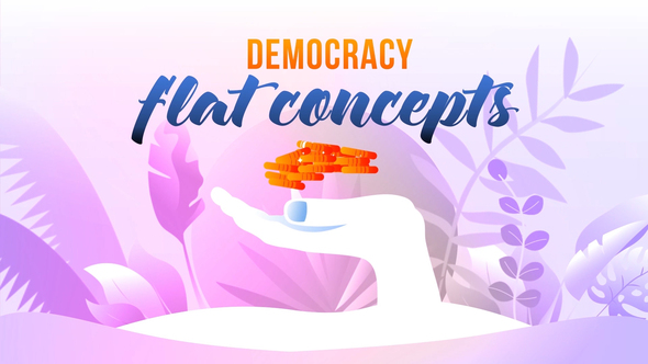Cover for Democracy - Flat Concept