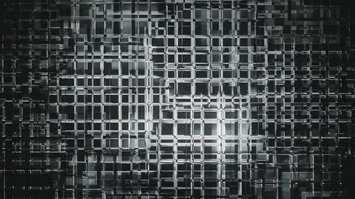 Animated Abstract Geometric Grid Tech Background