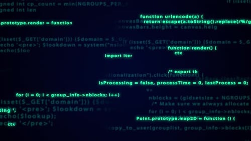 Blocs de Code de programme dans l'espace virtuel