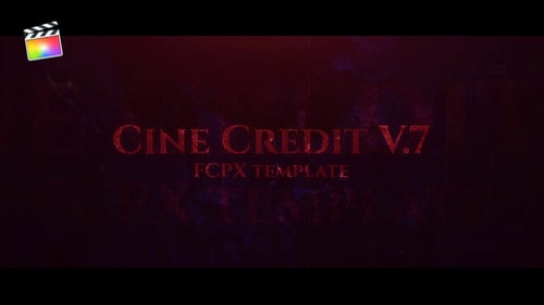 Dramatic Cinematic Film Credits with Grungy Texture