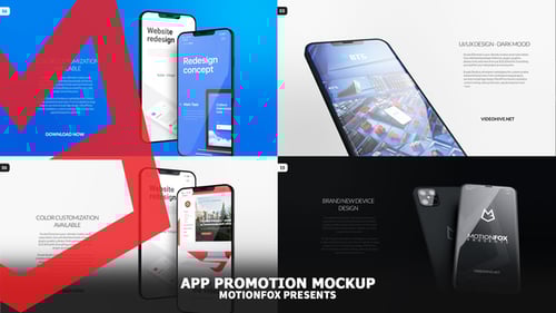 Apresentação de maquete de aplicativo de telefone