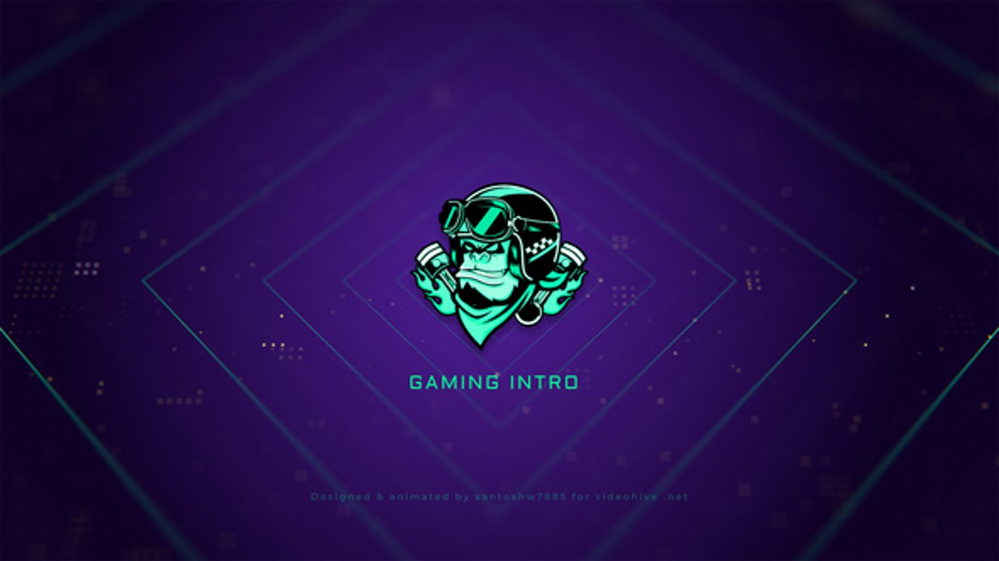 Energetic Gaming Channel Intro with Futuristic Hexagon Transitions ...