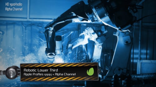 Robotic Industrial Lower Third Title Animation