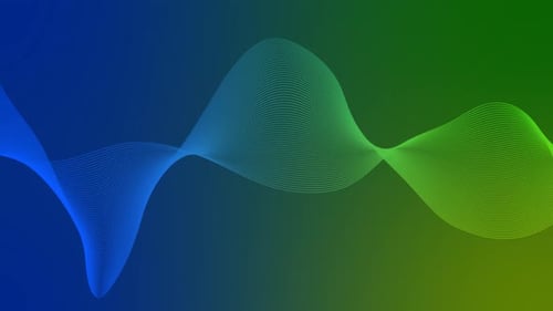 Blue Green Gradient Wave Animation