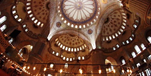 Intérieur de la mosquée bleue d'Istanbul 2