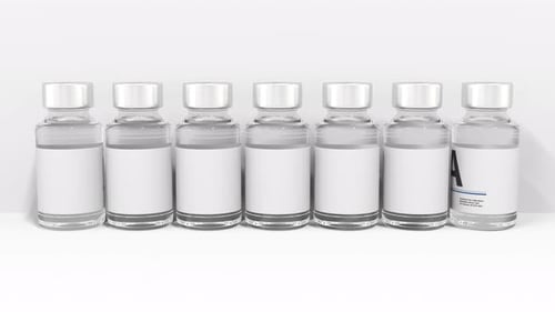 Medical Vials Animated Text Reveal for Malaria