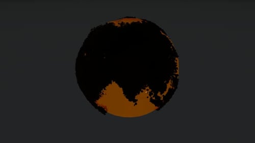 The earth rotates with the yellow sea