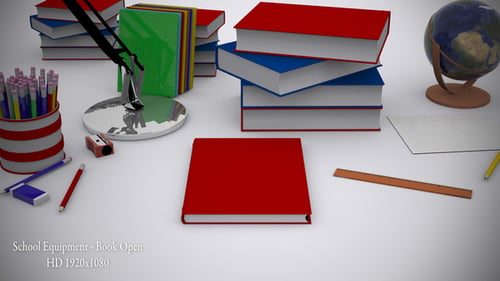 School Equipment - Book Open