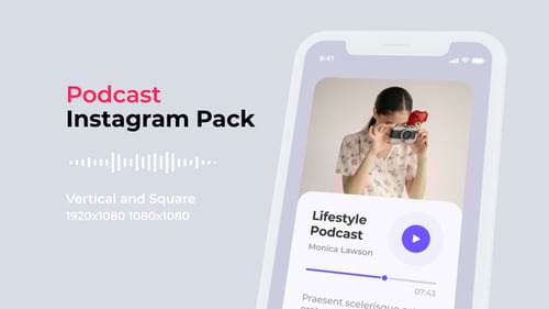 Podcast Instagram Pack | Vertical and Square