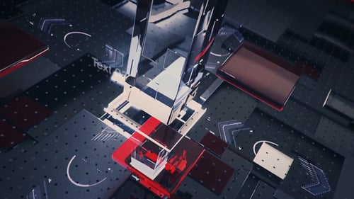 Dynamic Broadcast Opener with High-Tech Geometric Animation