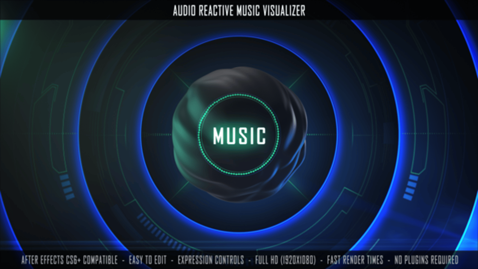 Dynamic Music Spectrum Visualizer for Audiovisual Content, Video ...