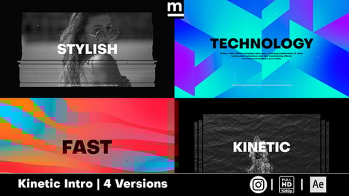 Dynamic Abstract Kinetic Text Fashion Opener