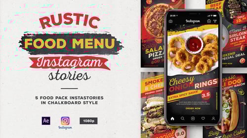 Rustic Food Menu Instagram Stories
