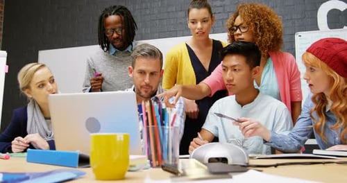 Business Colleagues Meeting at Conference Table