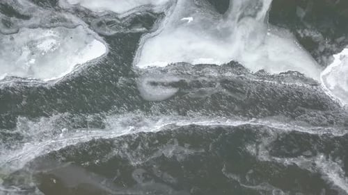 Frozen River From Above