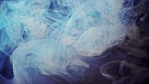 Light Blue and White Swirls on Dark Background