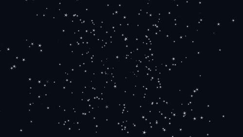 Twinkling White Stars Space Background Loop Animation