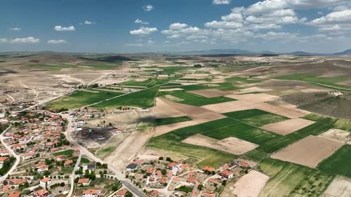 Farmlandschaften Hintergrundtextur 4 K Luftbild