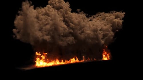 Dynamic Fire and Smoke Explosions with Realistic Effects