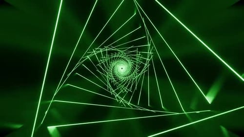 Túnel verde de ficção científica do Ramadã