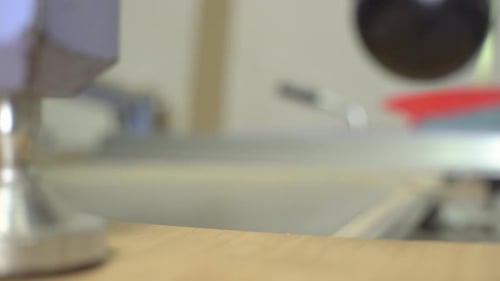 Close up of Power Tool Cutting Wood