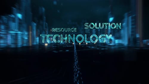 ERP mit digitaler Technologie Hitech Concept