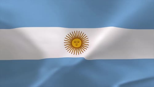 Argentina Waving Flag 4K Moving Wallpaper Background