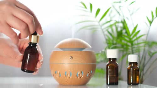 Essential Oil being Extracted for Home Humidifier