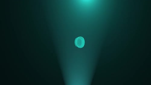 Futuristic Digital Capsule Pulsating 3D Animation
